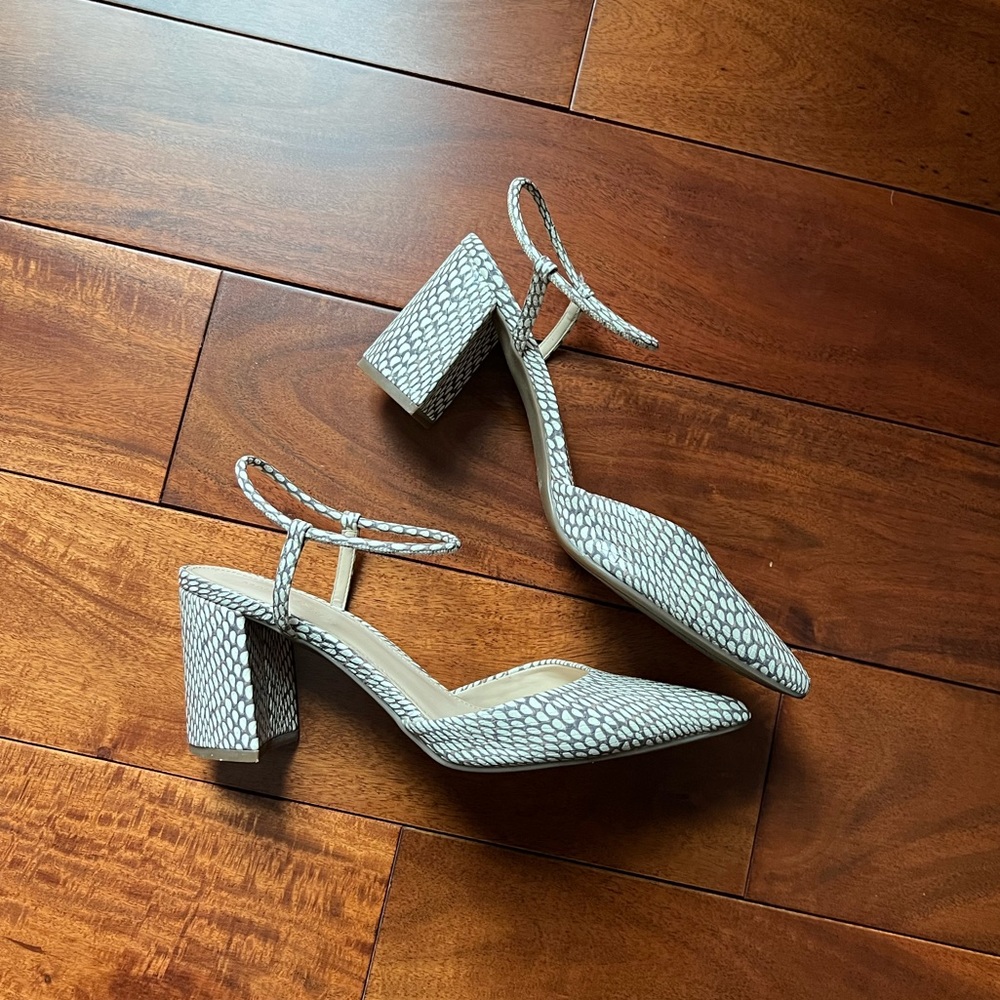 Pointed Toe Block Heel